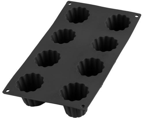 Lékué - Moule Cannelés Bordelais - 8 cavités - Noir